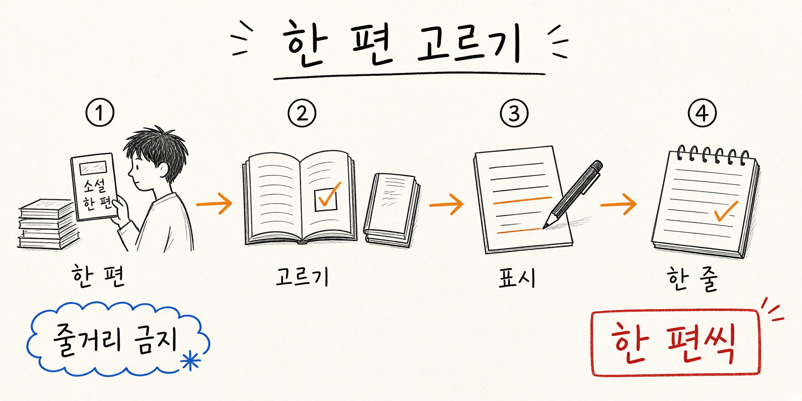한 편 고르기